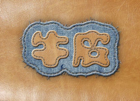 以假乱真 用ps制作缝字补丁效果 以假乱真 用ps制作缝字补丁效果