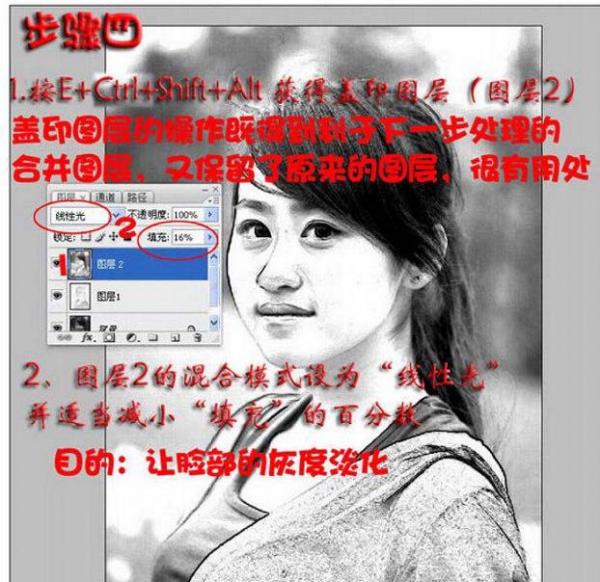 如何用PS制作出人像转黑白水墨画效果